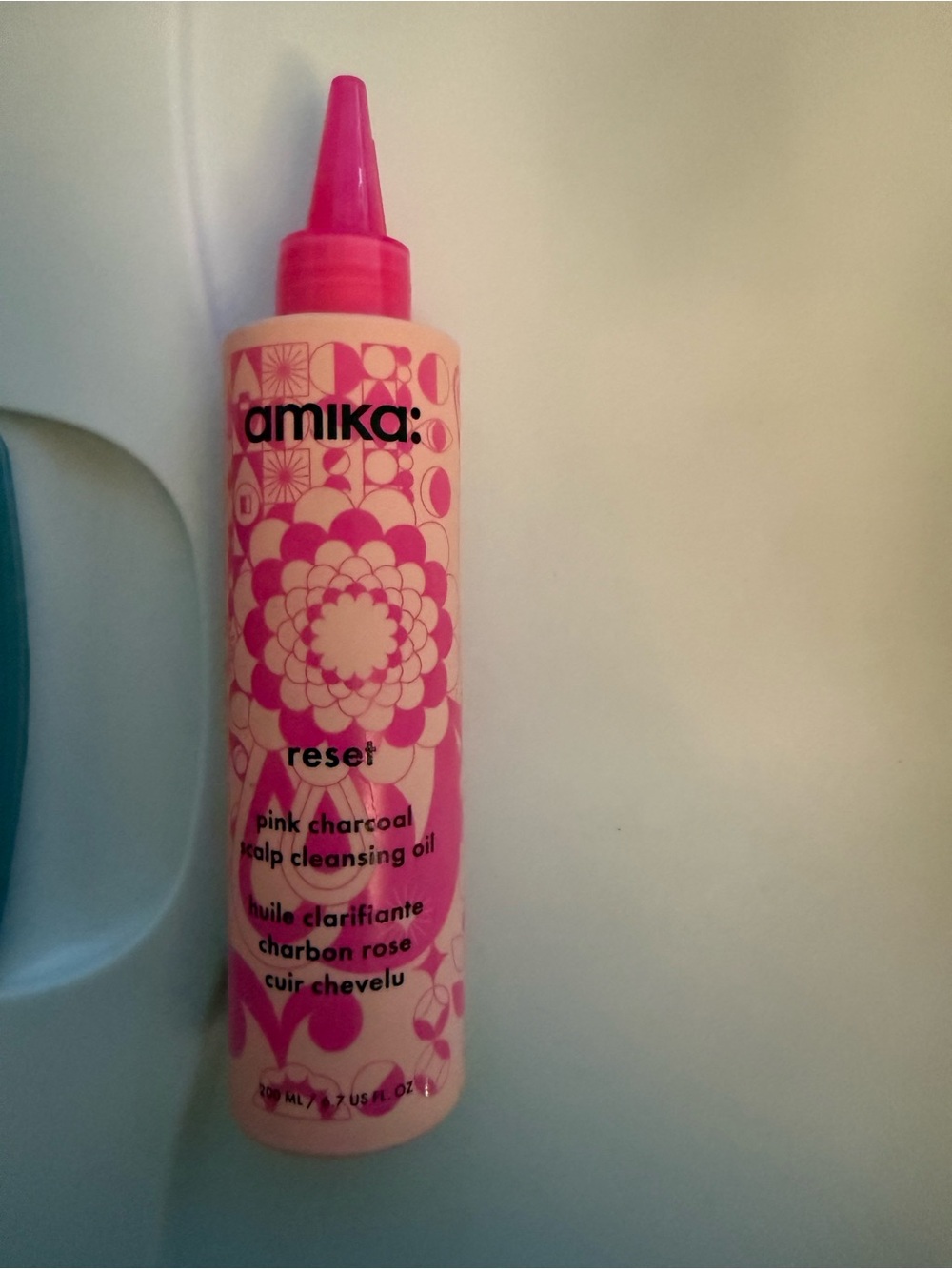 amika Reset Pink Charcoal Scalp Cleansing Oil